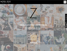 Tablet Screenshot of hotelzoo.de